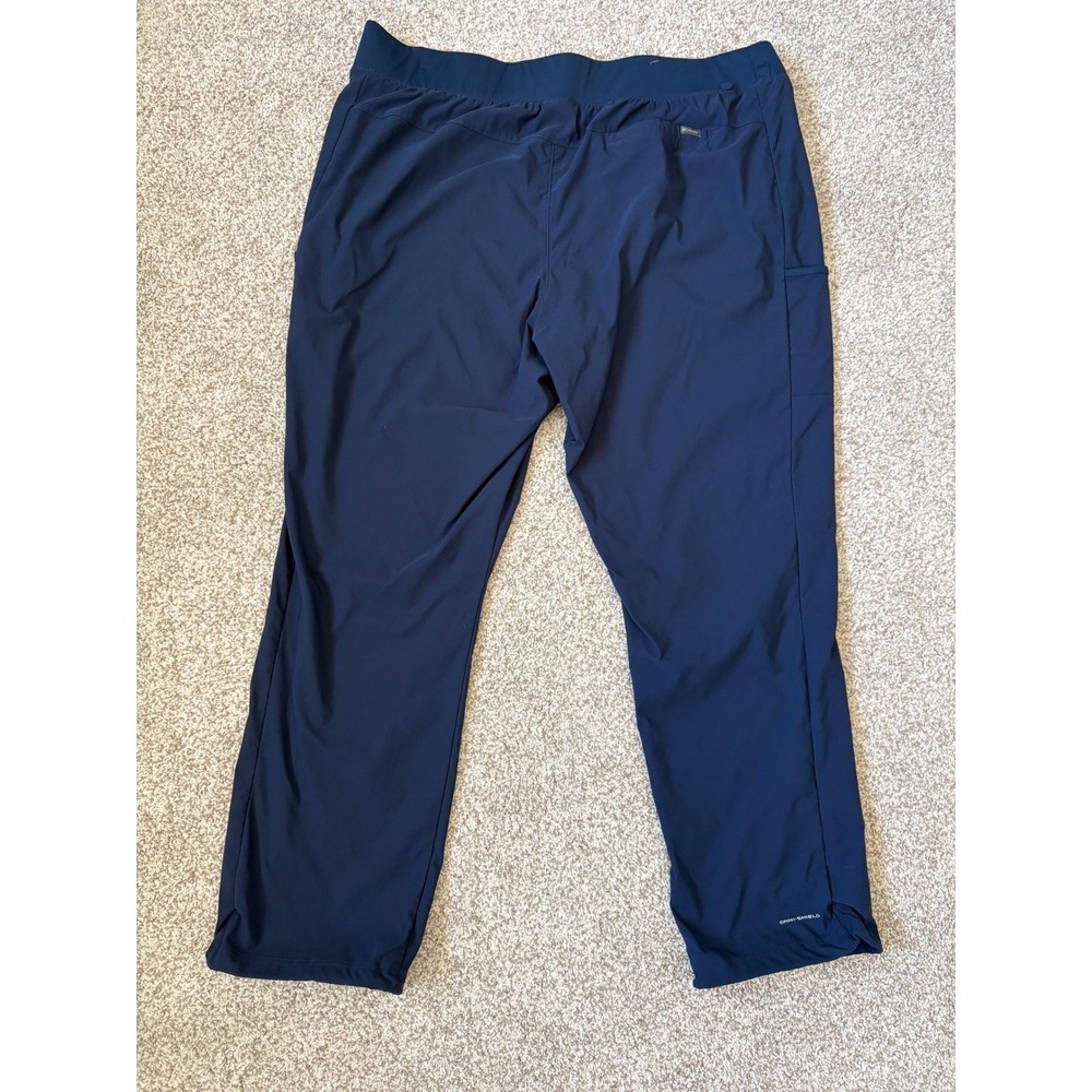 Columbia Omni-Shield Navy Camping Hiking Outdoor Utility Pants 2X Comfort Waist - Picture 2 of 8